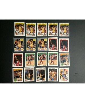 1990 & 91 NBA Hoops Magic Johnson Card Lot Of 20 W/Some Duplicates See Descripti